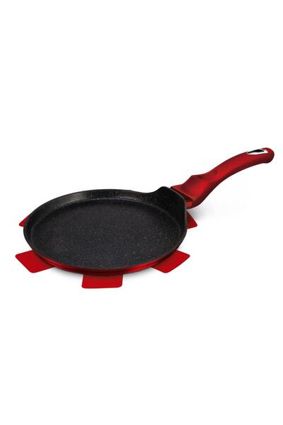 Berlinger Haus Pancake serpenyő, 28 cm - Turbó indukciós alapú, fémes bordó