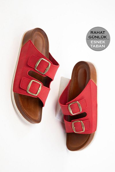 SOHO Red Women's Slippers 20735