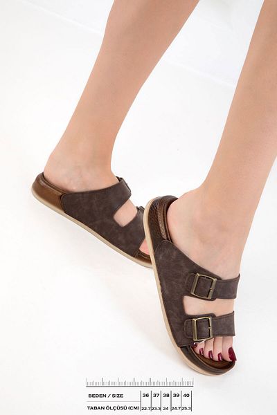 SOHO Brown Women's Slippers 20736