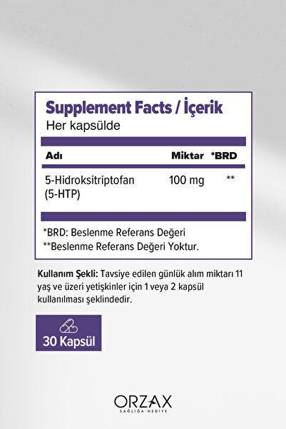 Ocean 5 HTP 100 Mg 30 Kapsül