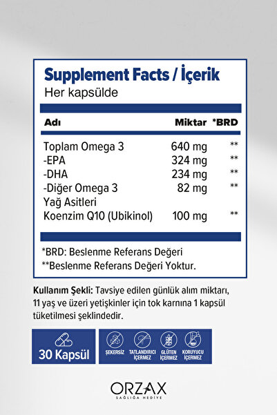Ocean Omega 3 Qh 30 Soft Capsules