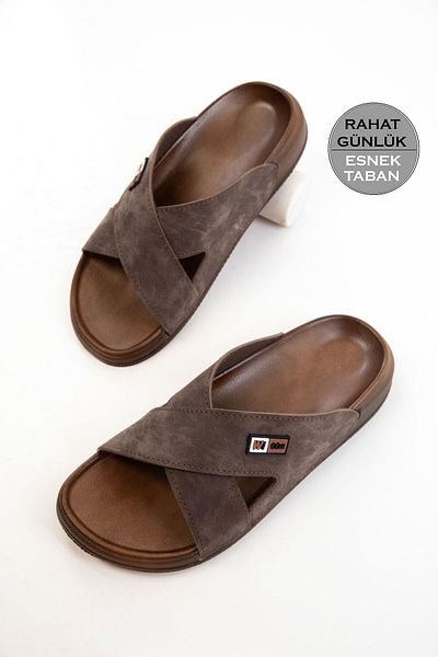 SOHO Brown Men's Slippers 20706
