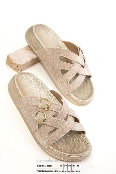 SOHO Gold Women's Slippers 20751