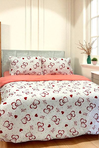 Faiend Double Cotton Duvet Cover Set - Fade Resistant and Elastic