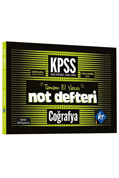 KR Akademi Yayınları 2026 Kpss Genel Kültür Coğrafya Konu Anlatımlı Not Defteri