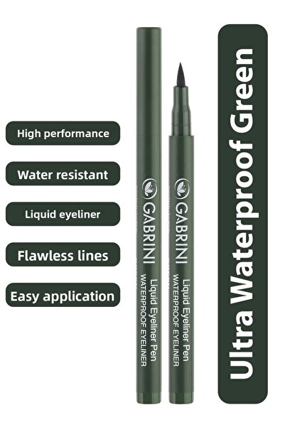 Gabrini Liquid Green Eyeliner Liquid Eyeliner Pen