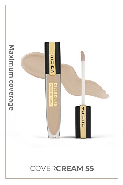 Sheida كريم تغطية خافي عيوب تحت العين مع كريم تفتيح، خافي عيوب مكثف - رقم 55