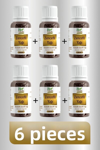 Bio Vitals زيت الزنجبيل - 20 مل، 6 قطع