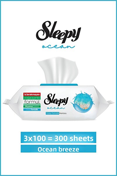 Sleepy Prosop și șervețel de curățare pentru suprafețe oceanice Ocean Breeze ...