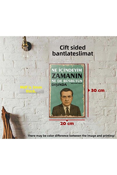 Borambalaj Αφίσα λογοτεχνίας Oral Ahmet Hamdi Tanpınar (20x30cm)