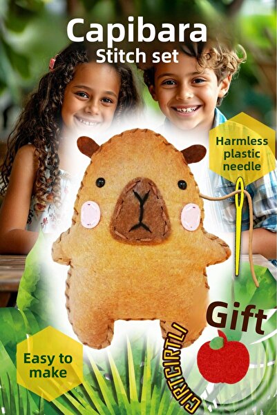 Kabajur لعبة كابيبارا مجموعة خياطة للأطفال لأنشطة مونتيسوري