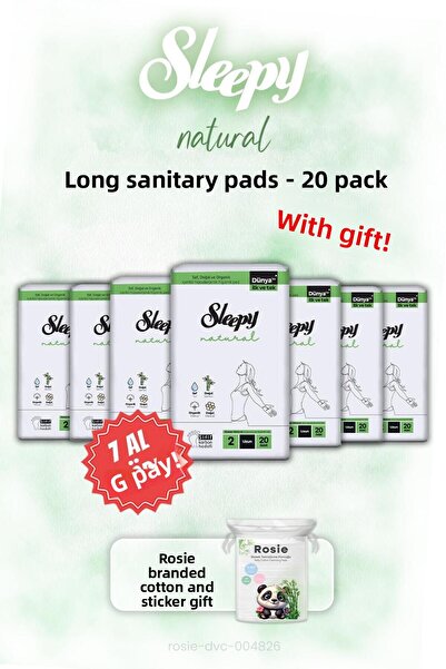 Sleepy Buy 7 Pay 6 Sleepy Natural Hygienic Pads Long 20's and Rosie