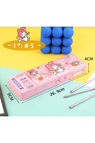 seyuse سانريو ماي ميلودي - حامل قلم وردي متعدد الوظائف ومشفر