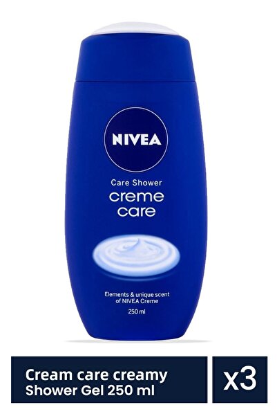 NIVEA Creme Care Κρεμώδες Αφρόλουτρο 3 Τεμάχια x 250 ml