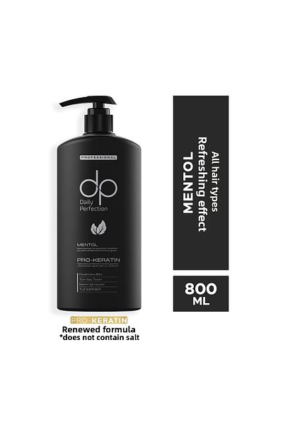 dp Daily Perfection شامبو المنثول - 800 مل × 2 قطعة