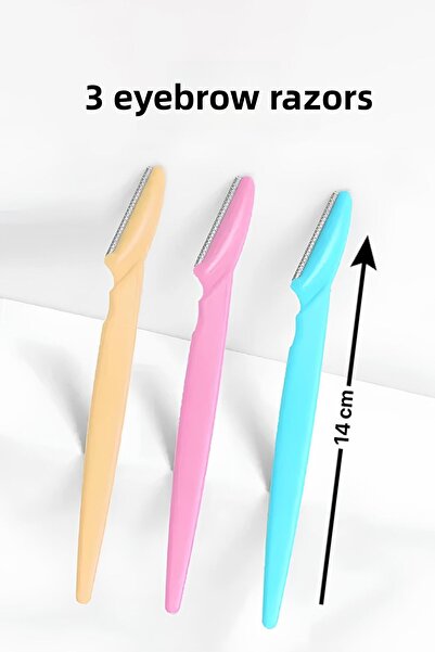 Luna Kitchen 3 aparate de ras pentru față și sprâncene, aparat de ras pentru femei, set de 3 aparate de tuns pentru îndepărtarea părului