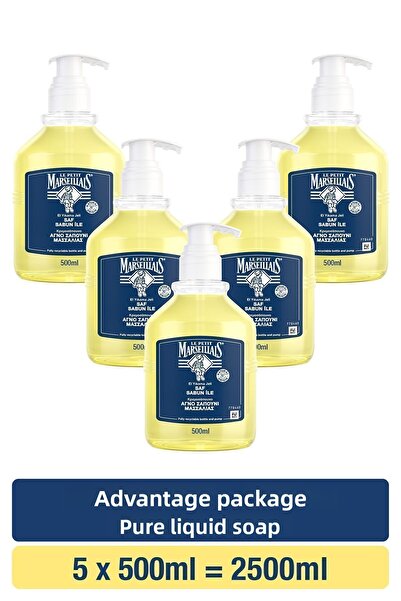 Le Petit Marseillais Pure Liquid Soap Olive Oil 500 ml X5 Advantageous Package