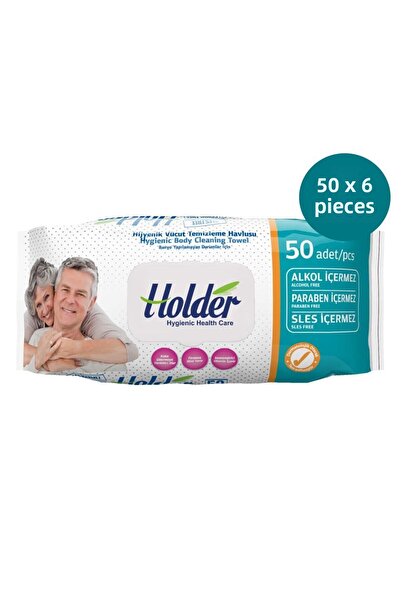 Holder 50 × 6 قطع منشفة تنظيف الجسم حامل الوقاية