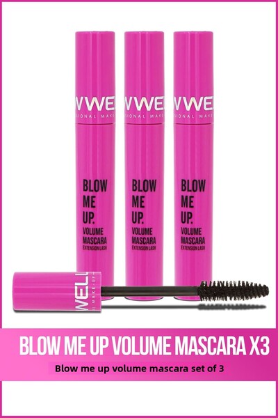 New Well 3X Blow Me up Volume Mascara 8 ml Triple Set