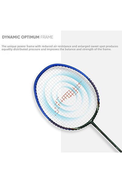 Li-Ning Wind Lite Strung Badminton Racquet with Free Full Cover (78 Grams. Powered by Windstorm)