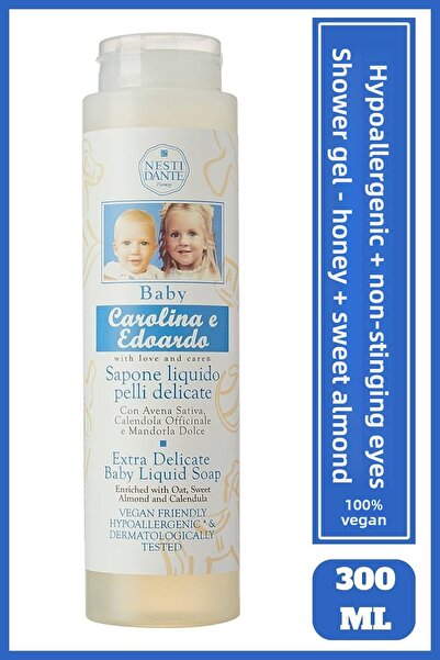 Nesti Dante Baby Caroline E Edoardo Shower Gel 300 ml |   Sweet Almond |   Hy...