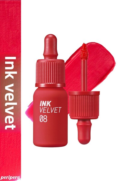 PERIPERA حبر بيريبيرا مخملي عالي الصبغة - مظهر مخملي، لون يدوم طوال اليوم (8 ...