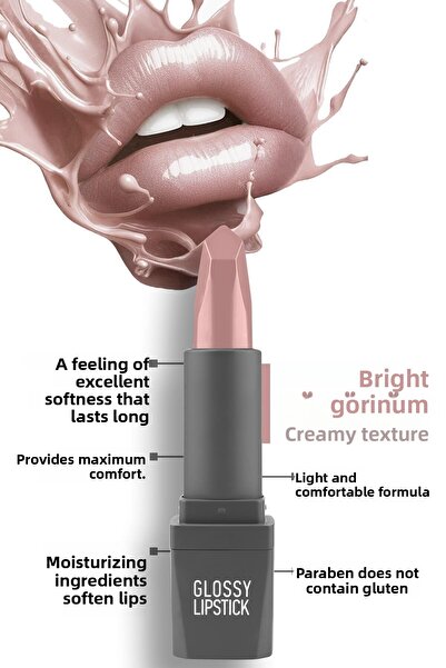 Alix Avien أحمر شفاه أليكس أفين اللامع 301 وردي فاتح