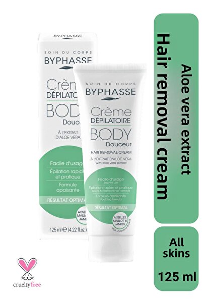 BYPHASSE Hair Removal Cream with Aloe Vera Extract 125ml