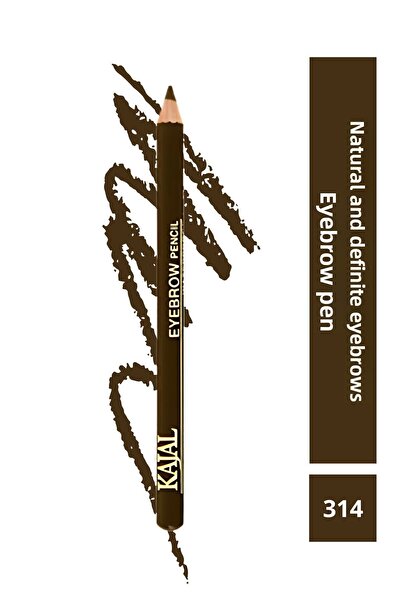 KAJAL Special Eyebrow Pencil with Brush Cap (Medium Brown) - Eyebrow Pencil N...