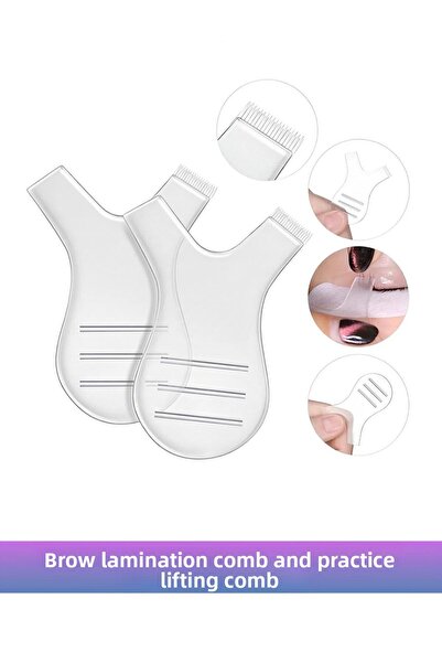 MİNİFİYONK Eyelash Comb - Y Comb, Eyebrow Lamination Combing and Application ...