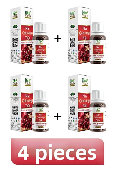 Bio Vitals 20 مل زيت بذور الرمان - 4 قطع