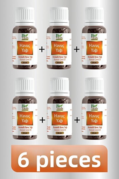 Bio Vitals 6 قطع زيت الجزر - 20 مل