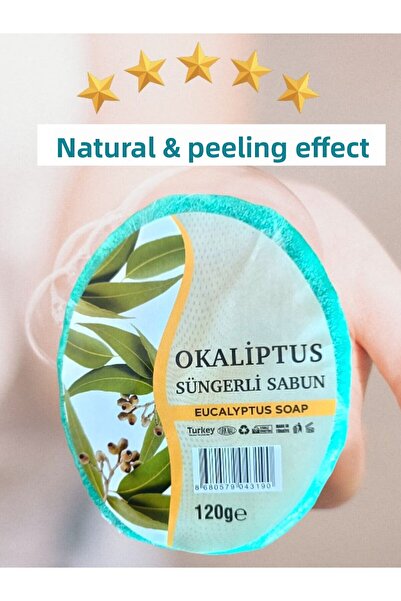 MANİSA BİRLİK Sponge Natural Soap Eucalyptus 120 Gr 1 piece