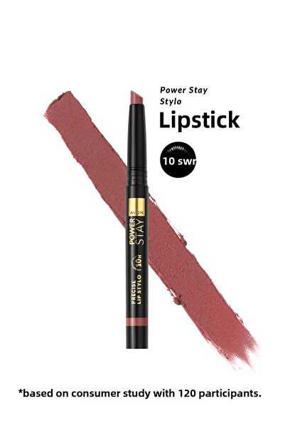 AVON أحمر الشفاه Power Stay Stylo-feısty Fawn