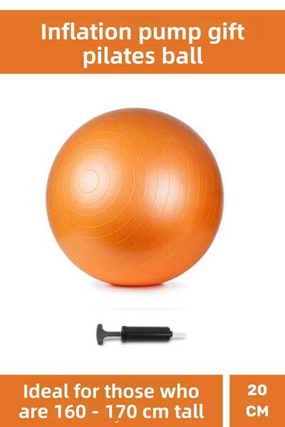 Lidyacottone Mini minge de gimnastică portocalie - Minge Pilates de 20 cm, cu...