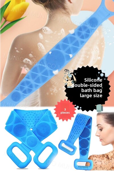 Gaggani 3 قطع بطول 70 سم، حقيبة ظهر من السيليكون بطول 70 سم مع تدليك وتنظيف م...