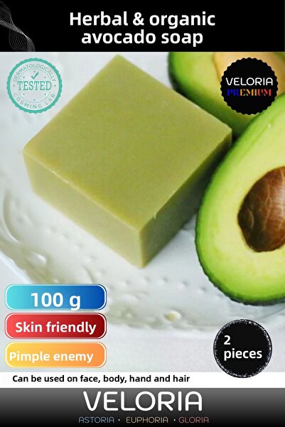 Veloria سلسلة مميزة 100% شعر الوجه العضوي الطبيعي، توازن بشرة الجسم، صابون ال...