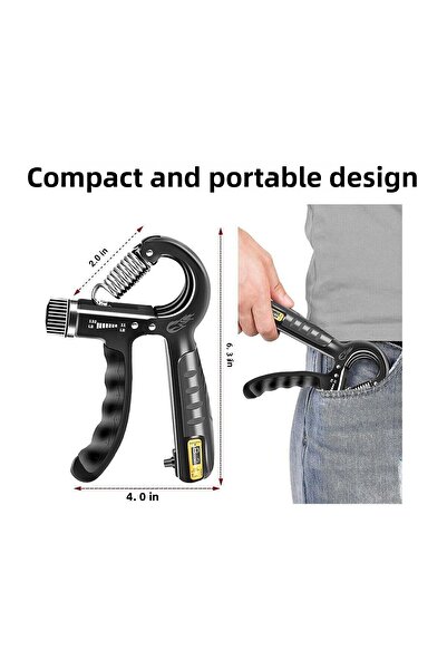 pekial 60 Kg - 5 Kg Ρυθμιζόμενο Γνήσιο Ελατήριο Χεριού με Πάγκο, 1 Τεμάχιο Ενίσχυση Μυών Καρπού