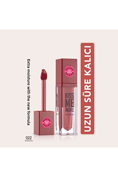 Flormar Kiss Me More - Intensive Moisturizing Liquid, Matte Lipstick, Dark Ro...