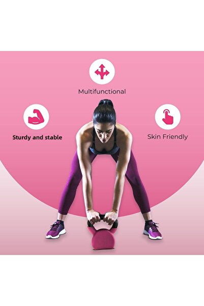 KETTLER نيفيا أب كيتل بيل 8 كجم (17.6 رطل) تتضمن 1 * 8 كجم (17.6 رطل) | وردي |