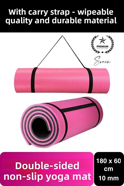 Svein Covoraș de meditație pentru yoga, premium, cu două fețe, antiderapant, ...