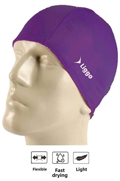 Liggo قبعة من قماش الليكرا، قبعة السباحة، قبعة السباحة، قبعة البحر، قبعة السباحة