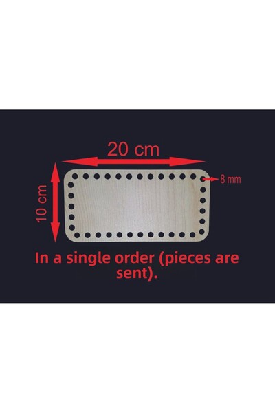 ASUDE HEDİYELİK Cremă de lemn 20x10 cm 6 buc. Tavă din bambus Placă de tricot...