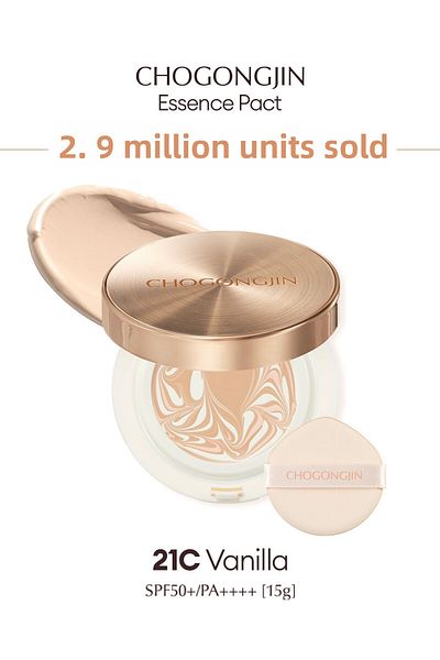 Missha Essence Bb Chogongjin Esence Pact - Moisturizer with Anti-Aging Care, Spf50+/Pa++++ (21C)
