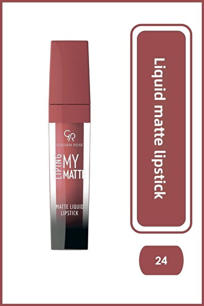 Golden Rose أحمر الشفاه السائل غير اللامع من ليبينج رقم 24