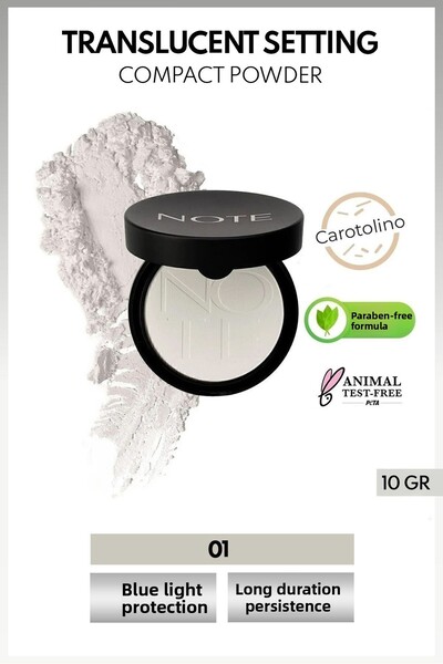 NOTE Pudră de fixare translucidă Makyaj Sabitleyici Toz Pudra - Transparan