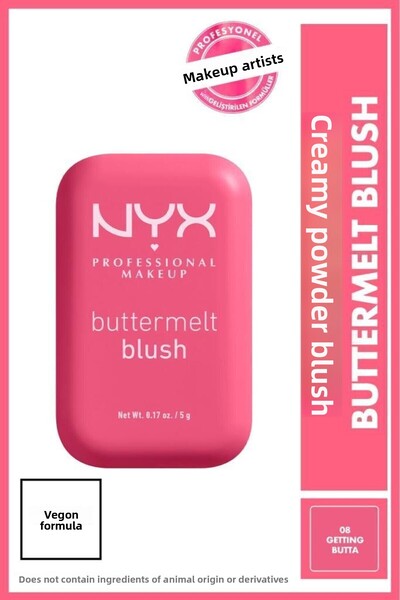 NYX Professional Makeup Buttermelt Blush Fard de obraz cremos roz pudră - 08 ...