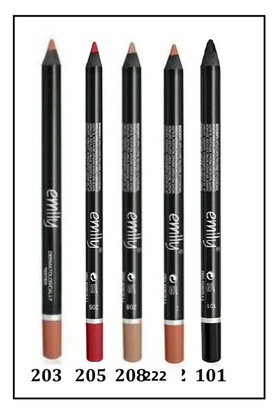 Golden Rose إميلي المفضلة 5 عبوات قلم تحديد الشفاه والعين رقم: 203-205-208-22...