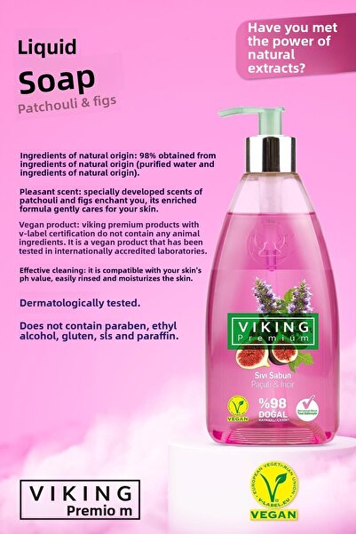 Viking صابون سائل فاخر 500 مل - الباتشولي والتين 2 قطعة