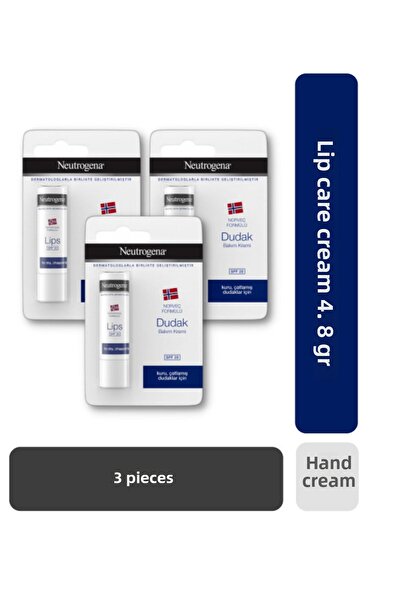 Neutrogena كريم العناية بالشفاه 4.8 جرام 3 قطع